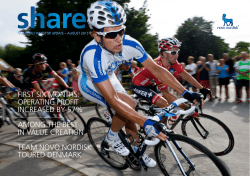 first six months: operating profit increased by 57% among the best in