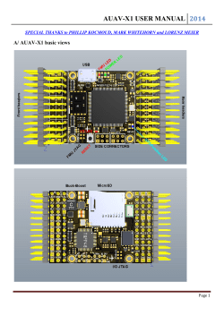 auav-x1 user manual - Arsov RC Technology
