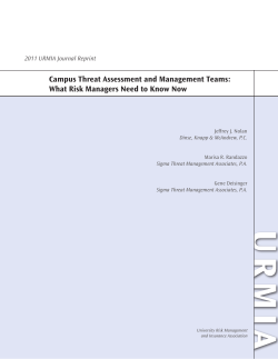 Campus Threat Assessment and Management Teams