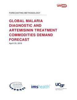 global malaria diagnostic and artemisinin treatment