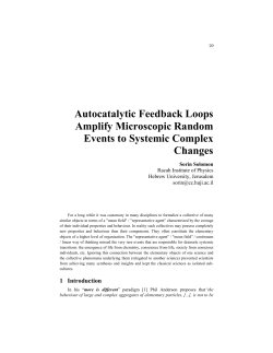 Autocatalytic Feedback Loops Amplify Microscopic Random Events
