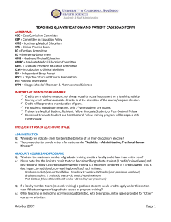 teaching quantification and patient caseload form