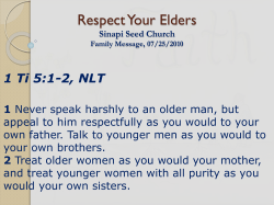Sinapi Seed Church Family Message, 07/25/2010