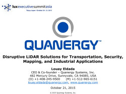 Quanergy LiDAR Current Solution