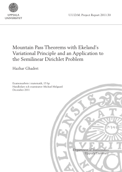 Mountain Pass Theorems with Ekeland`s Variational