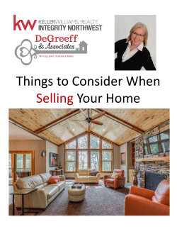 Things to Consider When Selling Your Home