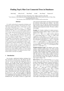 Finding Top-k Min-Cost Connected Trees in Databases