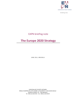 The Europe 2020 Strategy - The European Anti