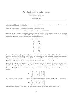 An introduction to coding theory