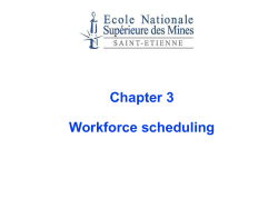 Shift scheduling