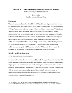 time complexity packet scheduler for flows in multi