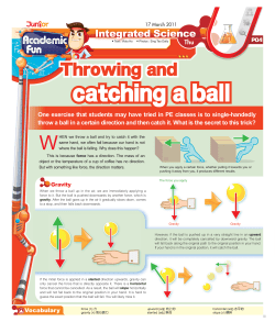 Throwing and - Student Standard