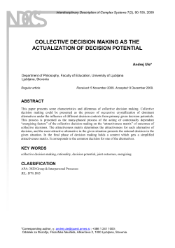 collective decision making as the actualization of decision potential