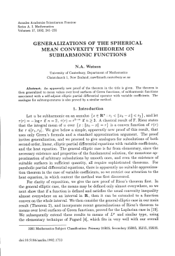 Generalizations of the spherical mean convexity theorem on