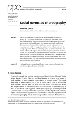 Social norms as choreography