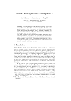 Model Checking for Real Time Systems ?