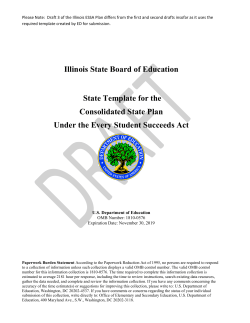 ESSA State Plan Draft 3 - Illinois State Board of Education