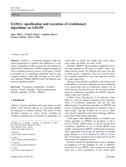 EASEA: specification and execution of evolutionary algorithms on