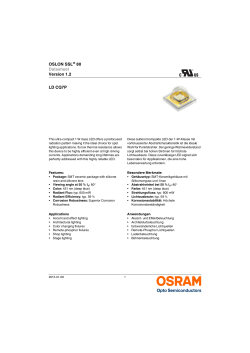 OSLON SSL&reg; 80 Datasheet Version 1.2 LD CQ7P