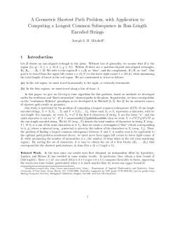 A Geometric Shortest Path Problem, with Application to Computing a
