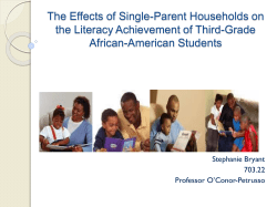 The Effects of Single-Parent Households on the Literacy