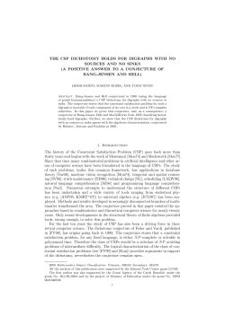 the csp dichotomy holds for digraphs with no sources and no sinks