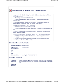 Second Revision No. 44-NFPA 99