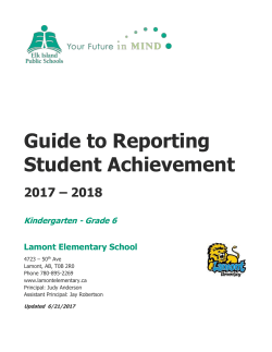 Parents and/or guardians of students recommended to have an ISP