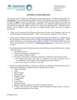 export claims process