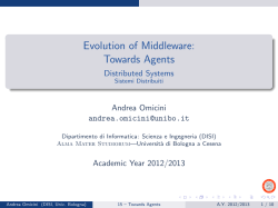 Evolution of Middleware: Towards Agents - Distributed