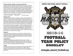 Communication: Players, Coaches and Parents Playing Time