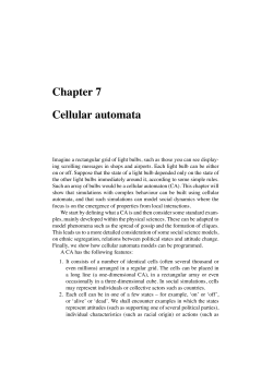 Chapter 7 Cellular automata