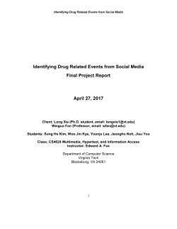 DrugEventsSocialMediaReport - VTechWorks