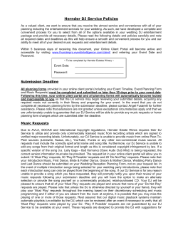Hernder DJ Service Policies