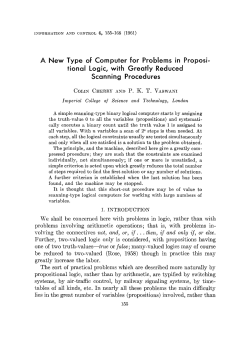 A New Type of Computer for Problems in Proposi