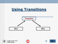 Using Transitions