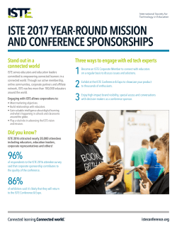 iste 2017 year-round mission and conference sponsorships