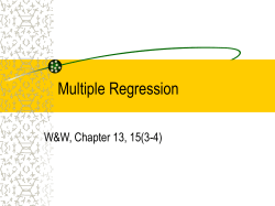 Multiple Regression