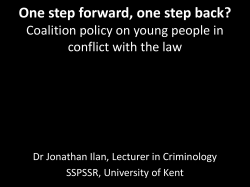 One step forward, one step back? Coalition policy on young people