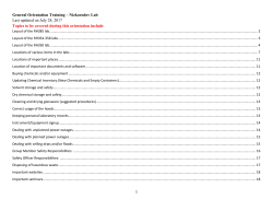 lab orientation - Sergey Nizkorodov