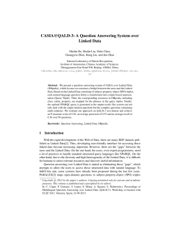 CASIA@QALD-3: A Question Answering System over Linked Data