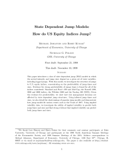 State Dependent Jump Models