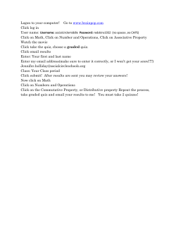 Logon to your computer! Go to www.brainpop.com Click log in Click