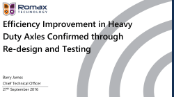 Improving HDV Axle Efficiency through cross
