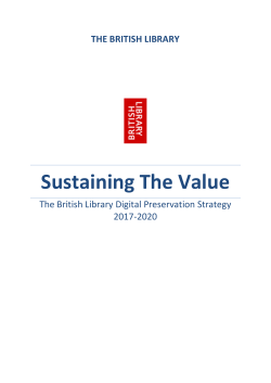 British Library`s digital preservation strategy