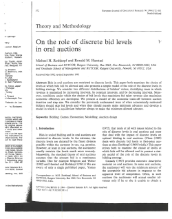 On the role of discrete bid levels in oral auctions