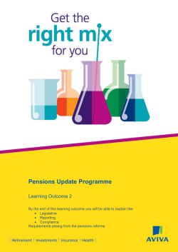 Pensions Update Programme