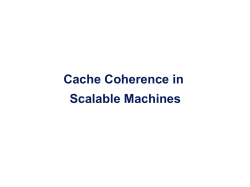 Cache Coherence in Large-Scale Machines