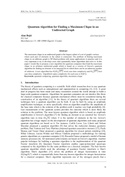 Quantum Algorithm for Finding a Maximum Clique in an Undirected