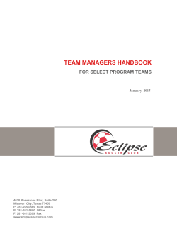 team managers handbook